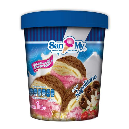 Helado de Crema Vegetal SanMy 1L