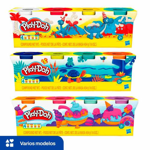 Play-Doh Paquete de 4 Latas de Masa de 112g