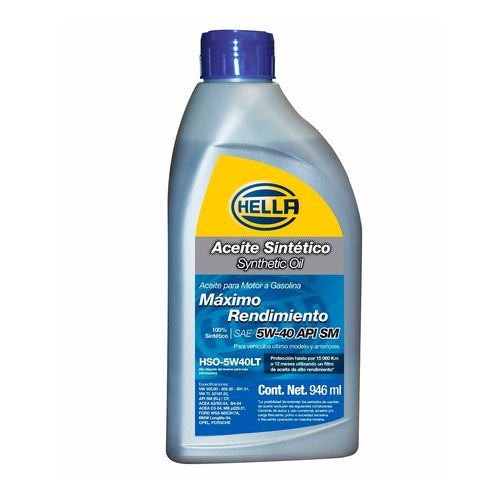 Aceite Lubricante Sintético 5W40SNVW 946ml