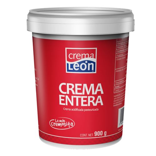 Crema León Entera 900g