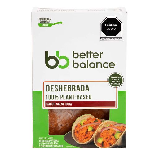 Carne Deshebrada en Salsa Roja Better Balance 400g