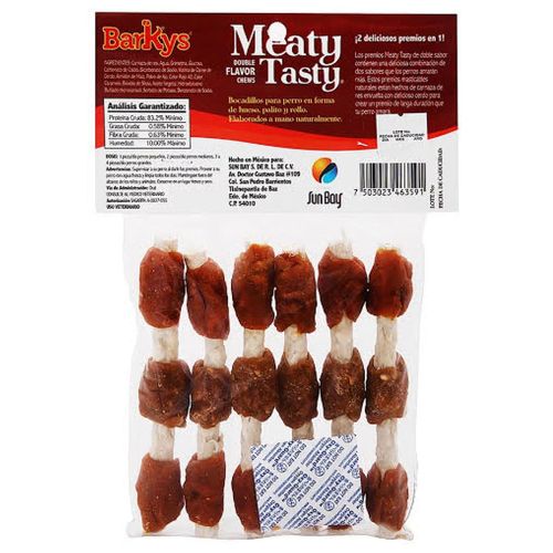 Brocheta de pollo y res Barkys 6 Piezas