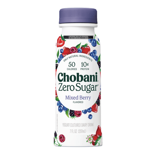 Yogurt Griego Bebible Chobani Zero Sugar Mixed Berry 207ml