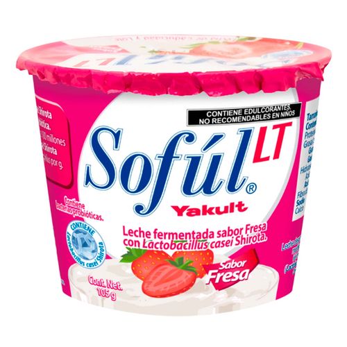 Yakult Sofúl LT sabor Fresa Sin Azúcar 105g