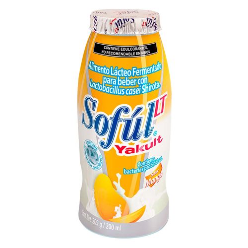 Yakult Sofúl LT para Beber sabor Mango Sin Azúcar 200ml