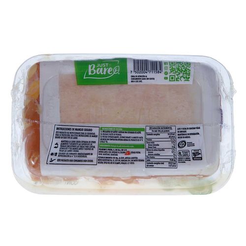 Pechuga de Pollo Deshuesada y Sin Piel Just Bare 540g