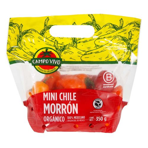 Mini Chile Morrón Orgánico 350g