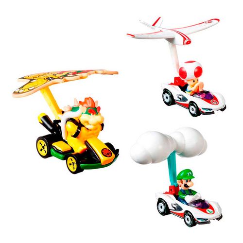 Vehículos Metal Hot Wheels Glider Mario Kart