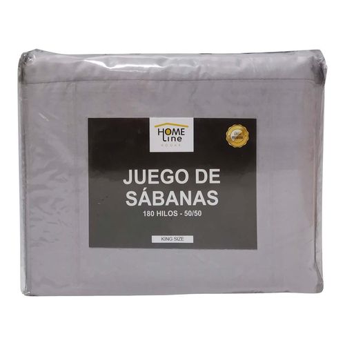 Juego de Sábanas Home Line King Size Gris