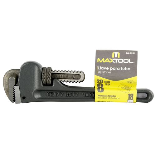 Llave Stilson Maxtool Ligera 8 Pulgadas