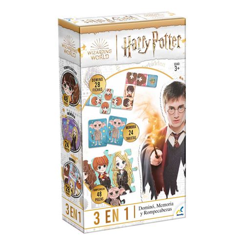 Set 3 en 1 Harry P. Memoria Dom Y Romp.