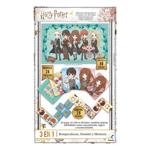 Set 3 en 1 Harry P. Memoria Dom Y Romp.