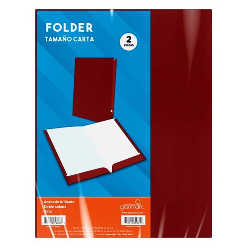 Folder Granmark Carta 2 Pzas Vino