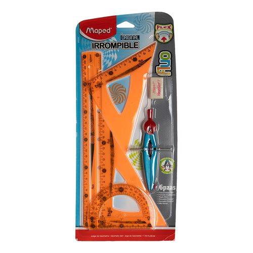 Juego De Geometria Maped 6Pz Flex Fluo