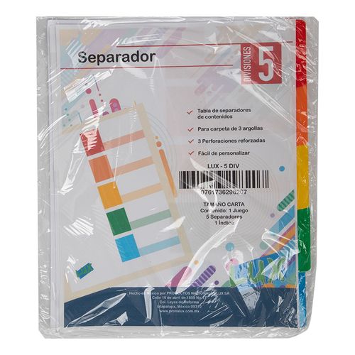 Separadores Varios 5 Division