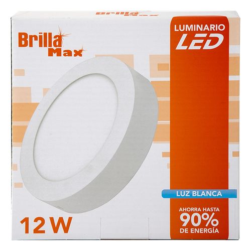Lampara Sobreponer Led 12W Circular luz