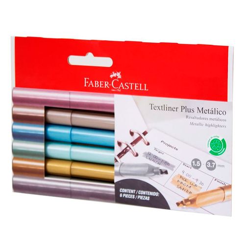 Resaltador Faber-Castell 6 Pzs