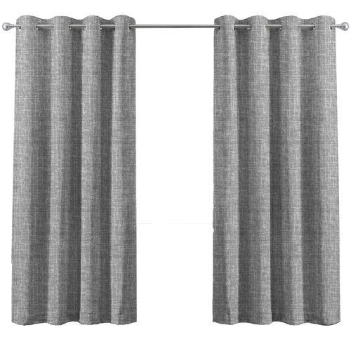 Cortina Casa Canela Tergal Stretch Gris