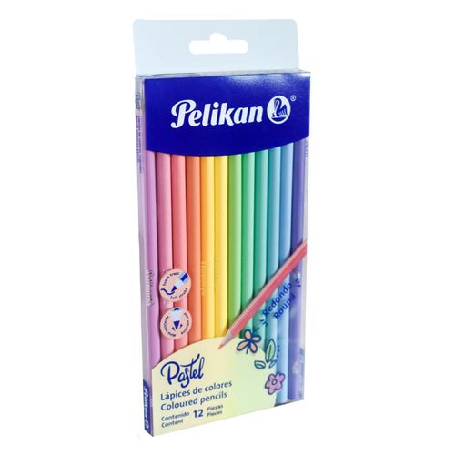 Lapices De Colores Pelikan 12 Pz Pastel