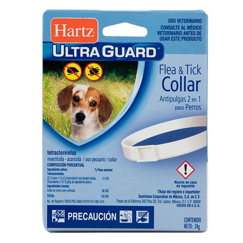 Collar Antipulgas Hartz 2 en 1 Perros