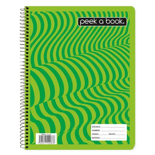 Cuaderno Peek a Book Prof 70 Hojas Cuadro Grande