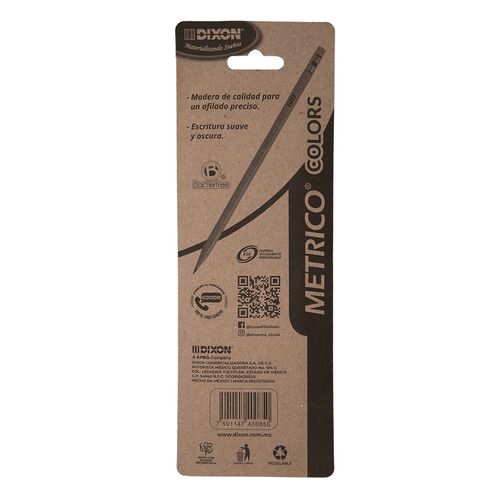 Lapices Dixon Metrico Color C/5 Pzas