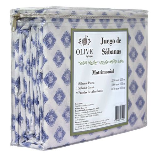 Sábana Olive By Logan Matrimonial