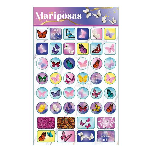Block De Sticker Dipak Mariposas