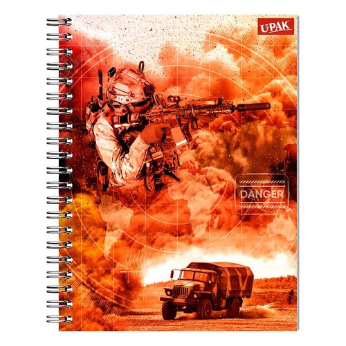 Cuaderno Dipak Profesional 100H Cuadro Grande Militar Acción