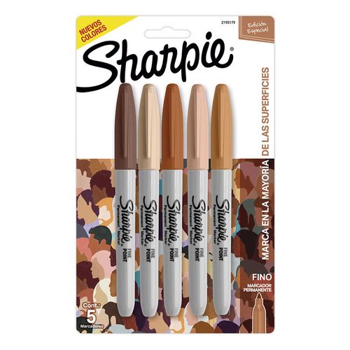 Plumines Sharpie 5 Pz Punta Fina Retrato