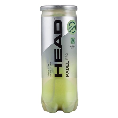 Pelotas Para Pádel Pro Head 3 Piezas