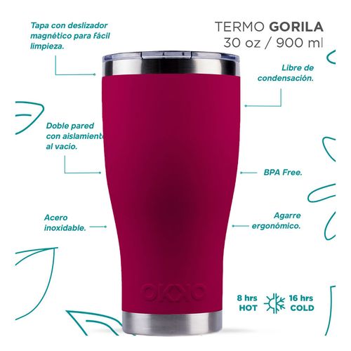 Termo Okko Gorila Magenta 900ml