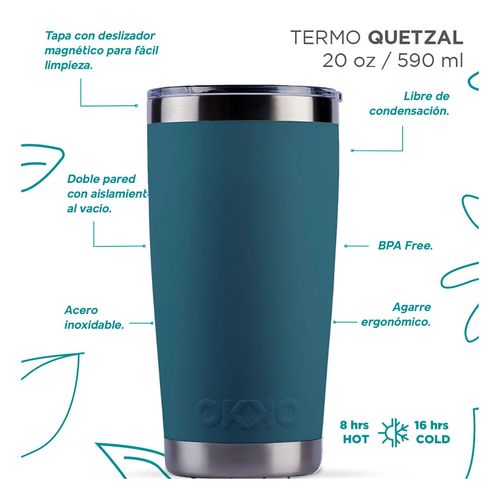 Termo Okko Quetzal Steel Blue 590ml