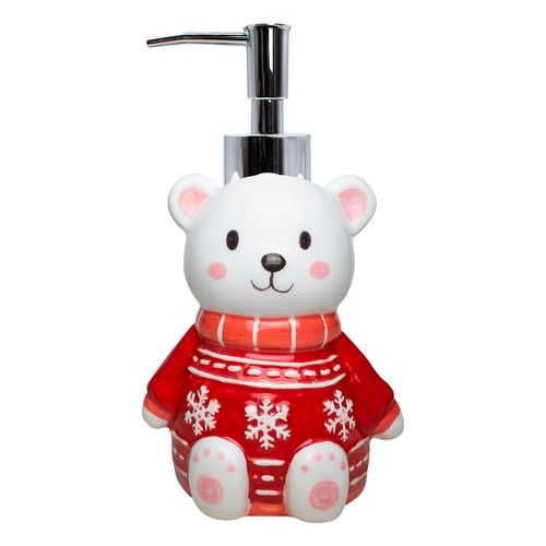 Dispensador Frosted Xmas Bear Color Blanco