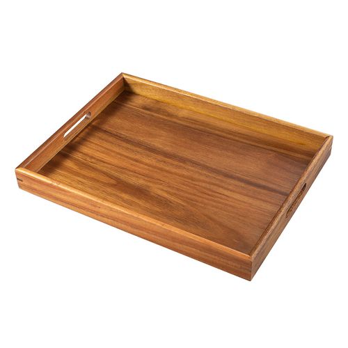 Bandeja De Servicio De Madera De Acacia 40x30x4 cm