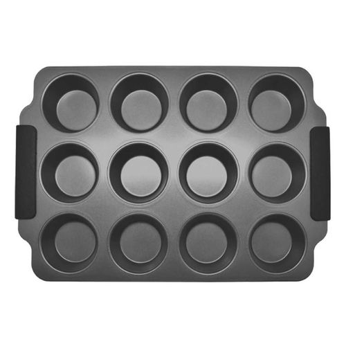 Bandeja para Cupcakes de Acero Al Carbón con Silicón Cocina Mia 1 Pieza