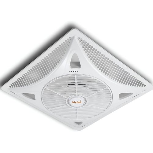 Ventilador para Falso Plafón Mytek 3 Velocidades 14 Pulgadas Control Remoto Blanco 3198