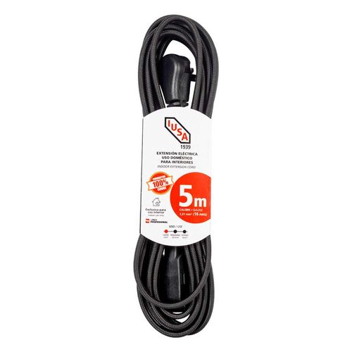 Extensión Tejida Doméstica Iusa 5m Negro
