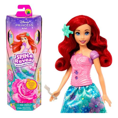 Disney Princesa Muñeca Ariel Spin and Reveal Flores