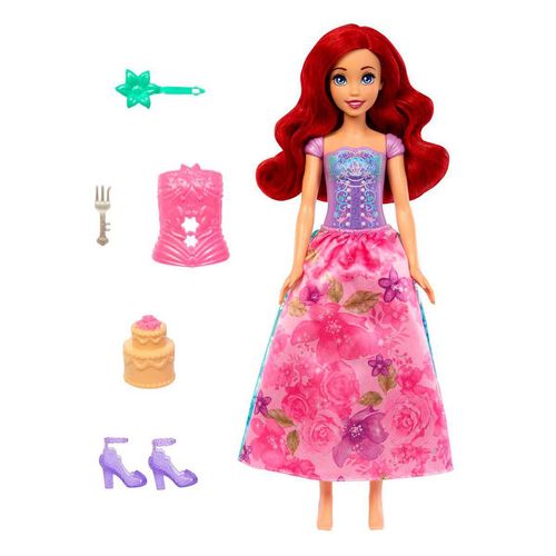 Disney Princesa Muñeca Ariel Spin and Reveal Flores