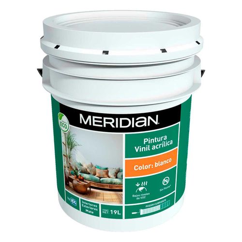 Pintura Vinílica Meridian Eco Mat 19L