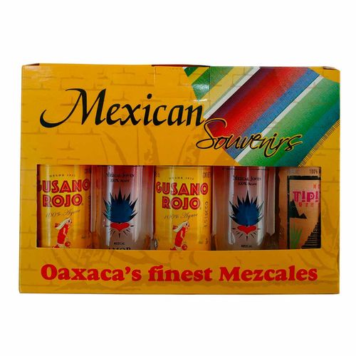 Mezcal Pack Recuerdos de Oaxaca Varios con 5 Piezas