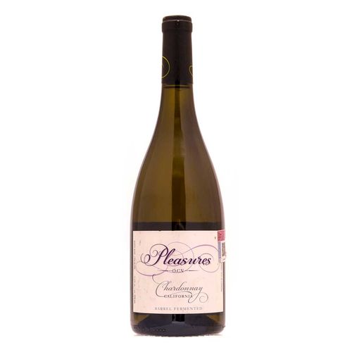 Vino Blanco Estadounidense Pleasures Chardonnay de 750 ml