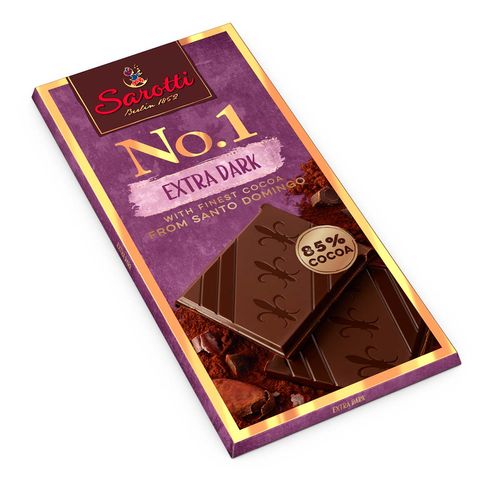 Barra de chocolate amargo Sarotti No.1 85% de cacao 100g