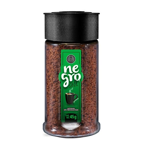 Café Soluble Cafiver Negro Descafeinado de 45g