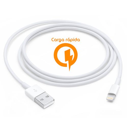 Cable Lightning Unlock Carga Rapida 2A 1.2m Blanco C2HBL12