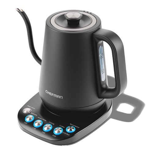 Hervidor Eléctrico Chefman Cuello de Cisne 850ml 1000W 120V Negro
