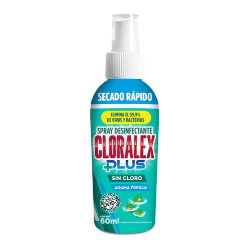 Spray Desinfectante Cloralex Plus Sin Cloro Fresco Aroma 60ml