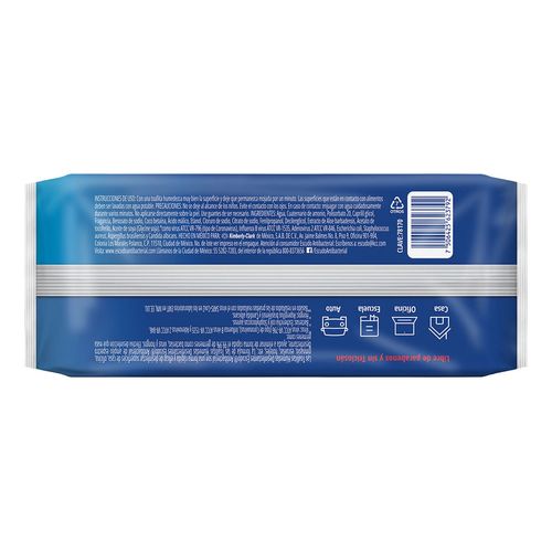 Toallitas Húmedas Superficies Escudo Antibacterial Paquete 80 Piezas