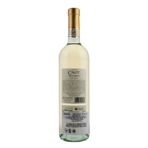 Vino Blanco Italiano Cavit Pinot Grigio 750ml